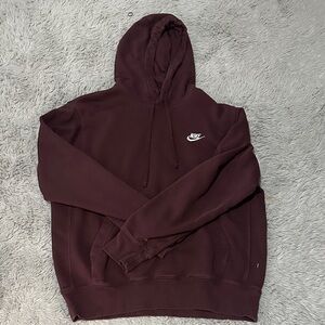 Nike Men's Burgundy Hoodie